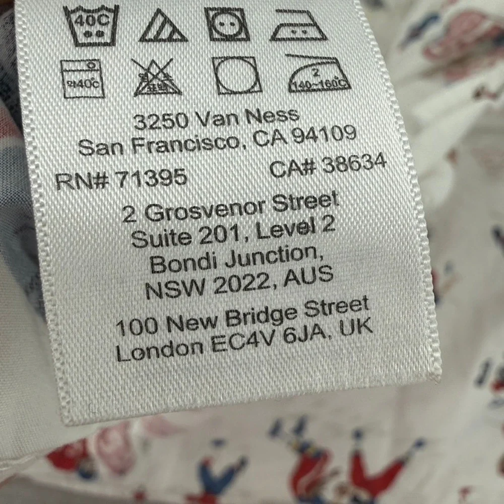 Pottery Barn Kids Football Full Flat Sheet 100 Organic Cotton Blue Red White